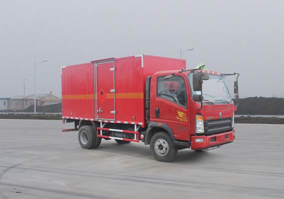 4.15米重汽易燃气体厢式运输车（1.5吨）